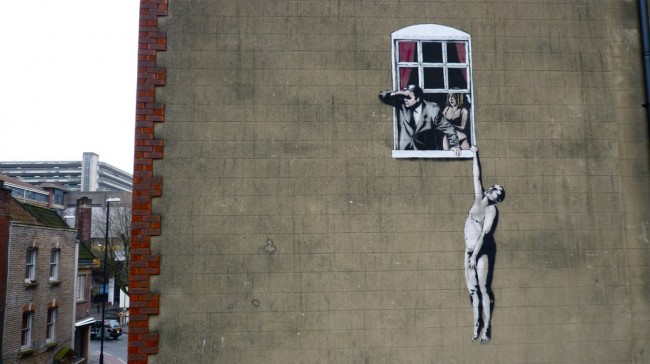Copyright Romany WG- Naked Man located on Park Street, Bristol